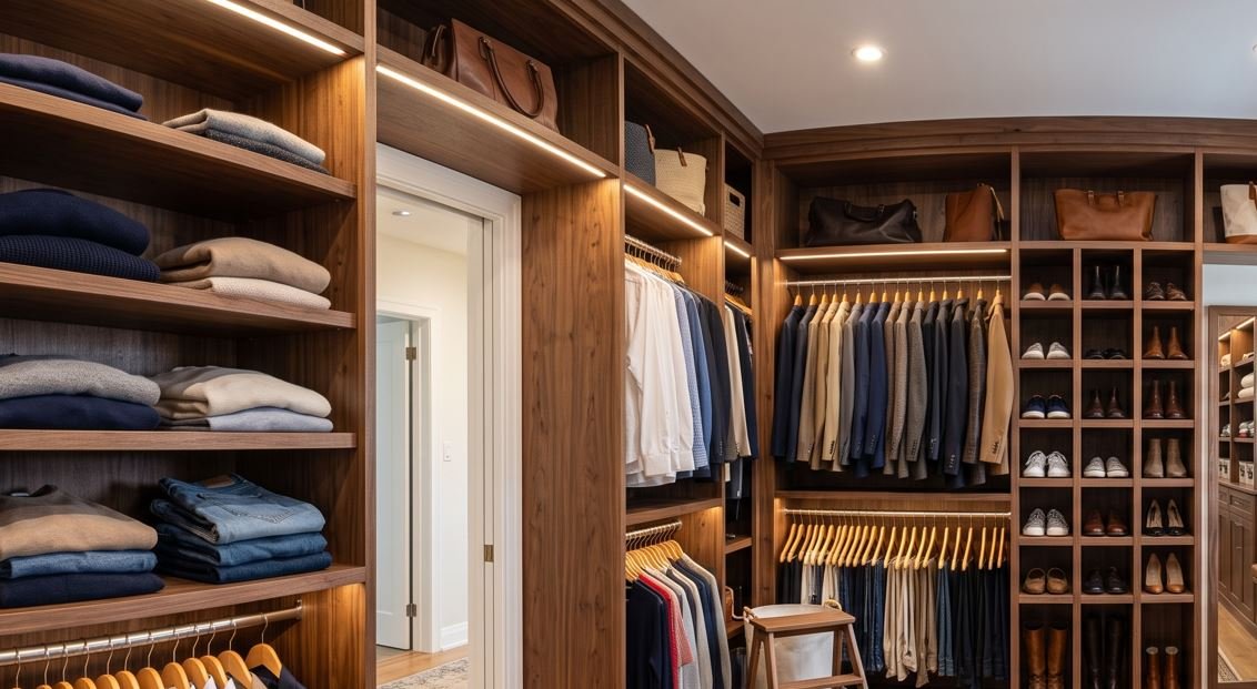 Modular closet shelving and drawer system
