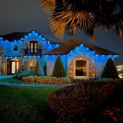 Brighter Nights by TrueSpec programmable LED roofline lighting